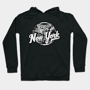 Baseball Newyork skyline The iconic buildings and cityscape Hoodie